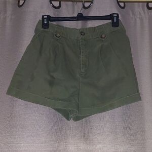 Forever 21 High Waist Green Shorts Size M